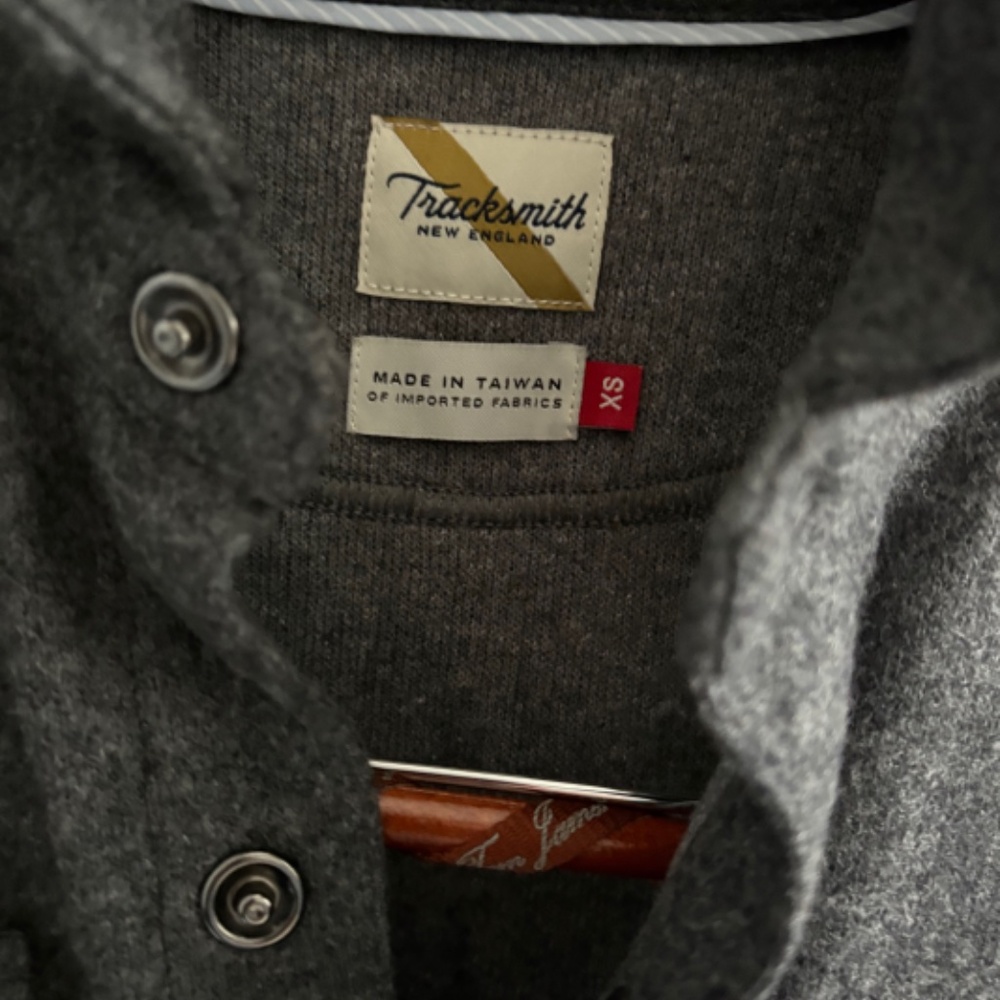 Track Smith Grey Button Down - Picture 2 of 2